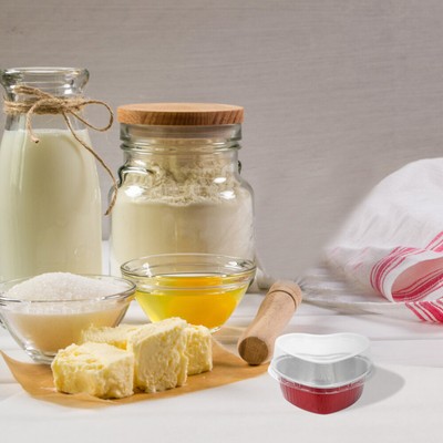 50 Sets Aluminium Käsekuchen Pan Muffin Dosen Tasse Cupcake Tassen