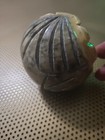 Vintage Carved Alabaster Owl Bird Head Paperweight Made In ITALY Estate JJ#29 — photo 5