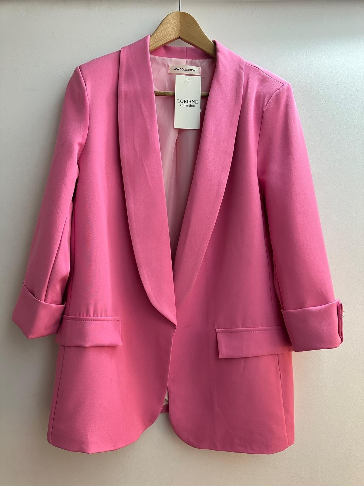 Veste blazer femme, taille M, couleur rose, blazer blush neuf avec