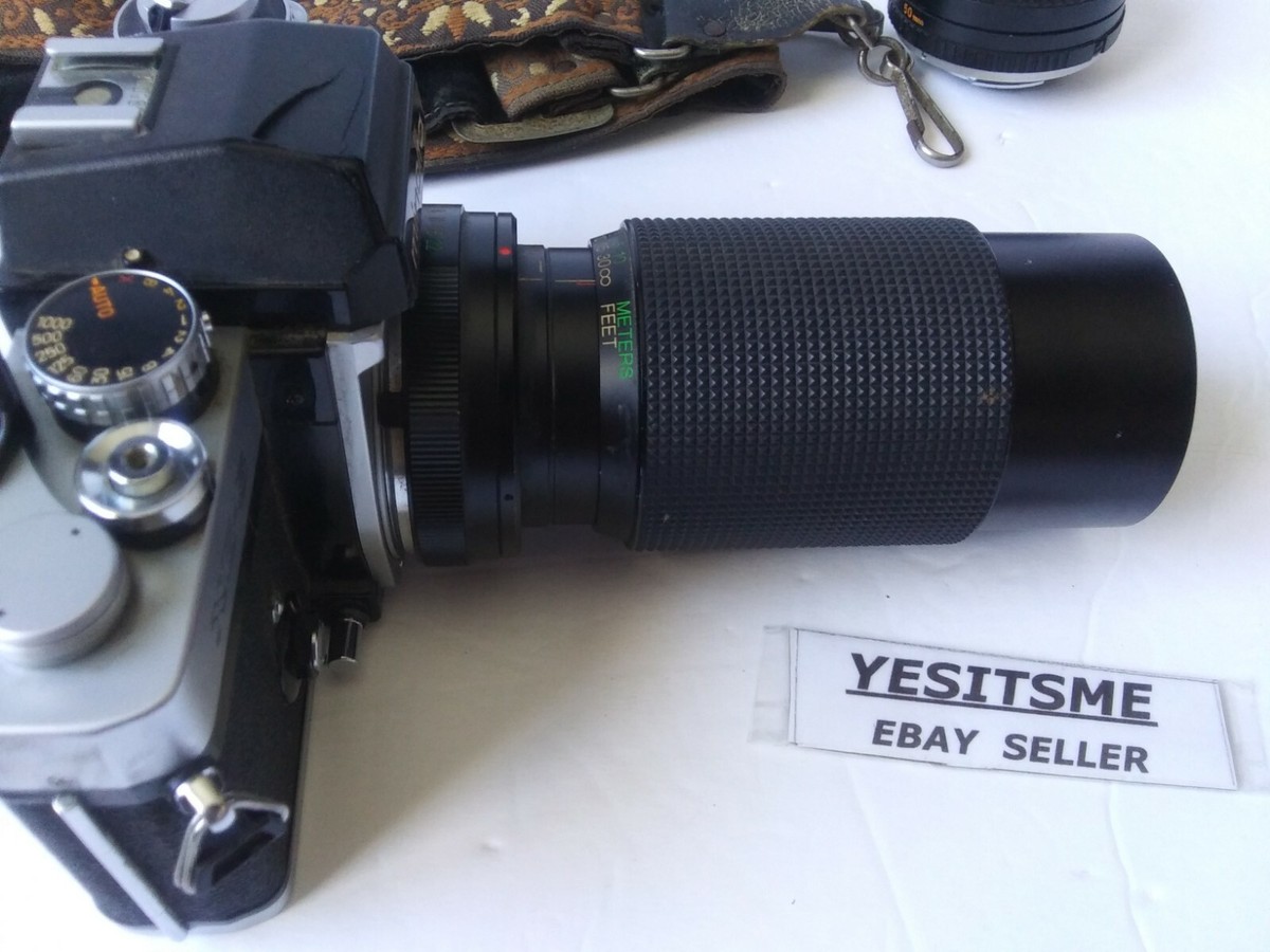 Vintage Minolta XE-5 Camera with Vivitar 52mm lens and Minolta