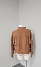 X-Large ANRABESS Women Half Zip Cropped Sweatshirt Casual Fleece Quarter Zip