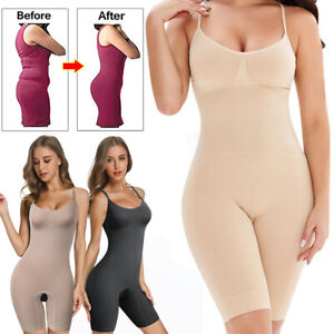 Damen Full Body Shaper Mieder Bauchweggürtel Bodysuit Miederhose Slim Korsett DE