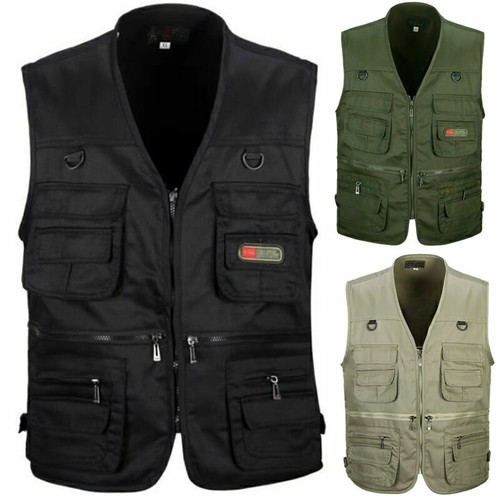 Herren Camouflage Weste Von Ziker - Atmungsaktive Anglerweste Mit Mesh-Einsätzen