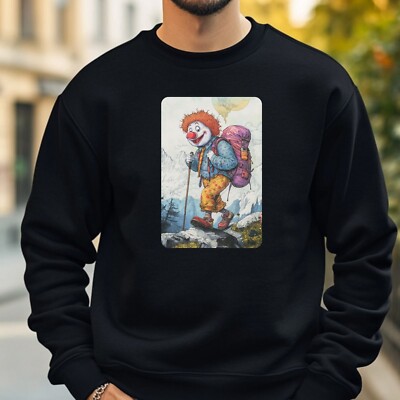 Clown beim Wandern Sweatshirt Kuschelig und Perfekt für jeden Anlass S bis 4XL