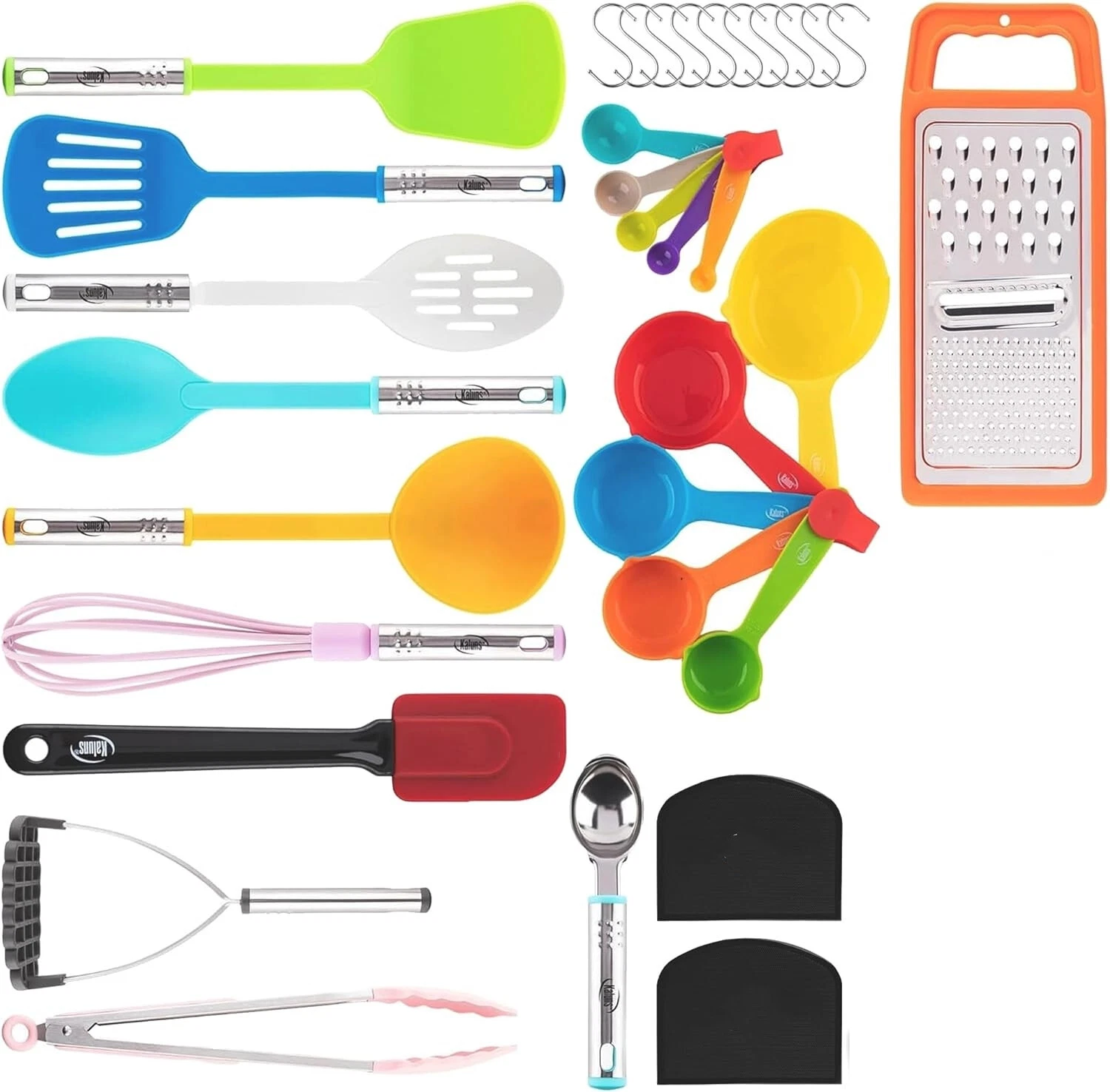 35PCS Nylon Stainless Silicone Cooking Utensils Kitchen Tool Set Non-stick