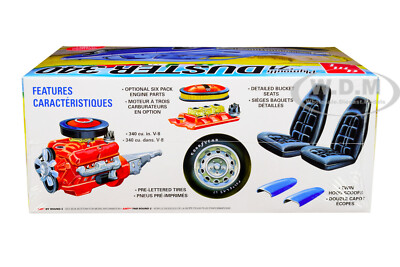SKILL 2 MODEL KIT 1971 PLYMOUTH DUSTER 340 1/25 SCALE MODEL BY AMT