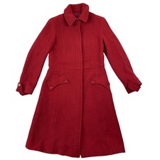Max Mara Red Made In Italy Angora Wool Blend Womens Large