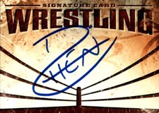 Dante Chen Signed WWE NXT Wrestling Signature Autograph Card