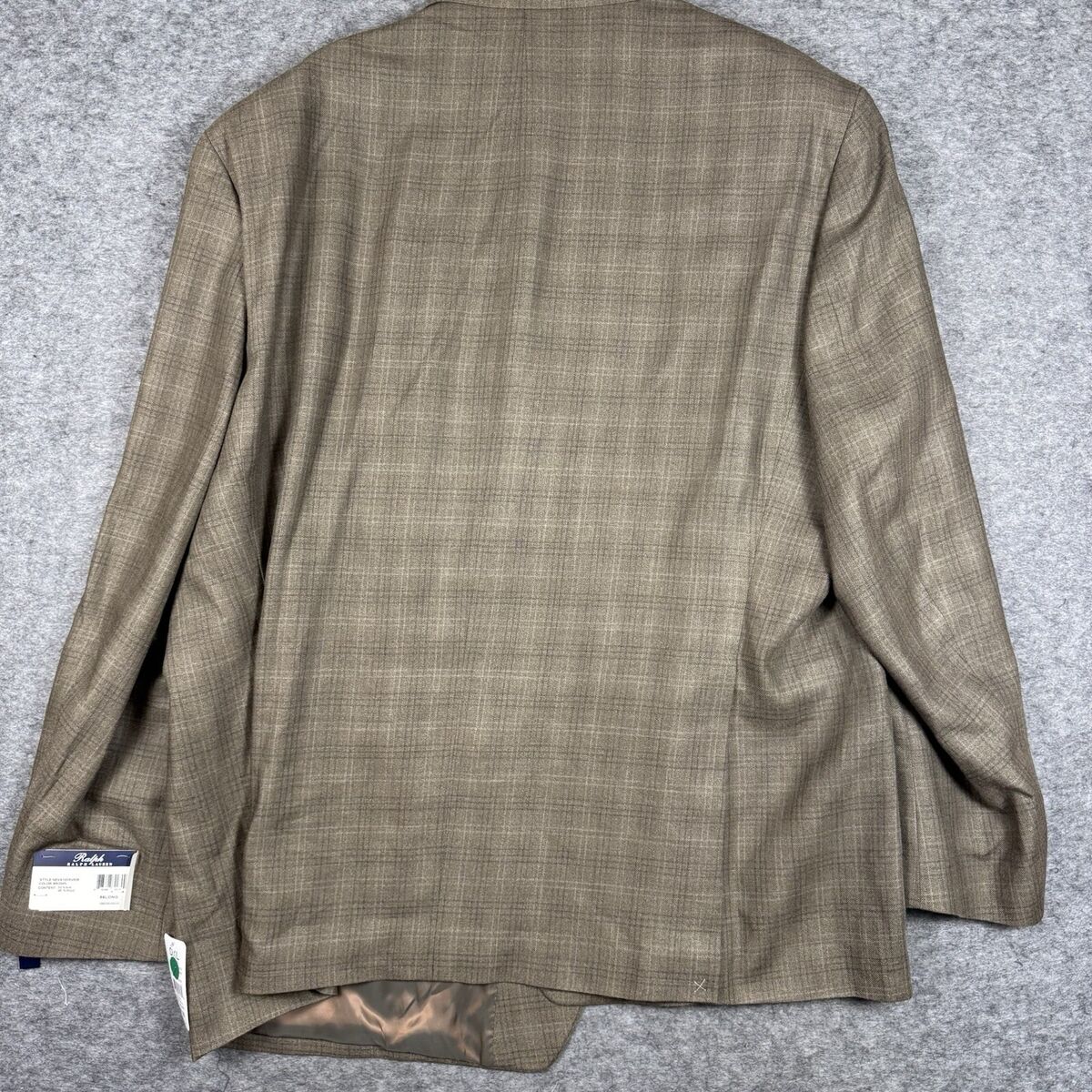 Polo Ralph Lauren Blazer Mens 56 L Wool Silk Plaid Jacket Polo Ralph Lauren Blazer Mens 56 L Wool Silk Plaid Jacket