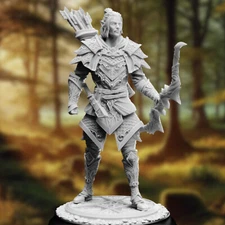 Genasi Ranger Mini | Elven Archer Miniature | Elf Fighter with Bow | By DM Stash