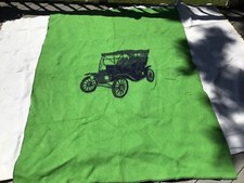 Tidstrand VTG. Blanket ( Model T Car Reverse Color Green/Blue) Sweden Wool