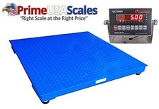 Optima Scales OP-916-7x7-20 Heavy Duty Pallet Floor Scale 7'x7' 20,000 lb