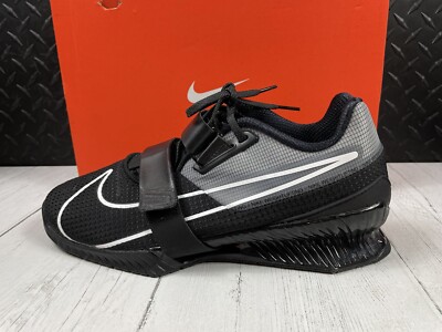 SAMPLE Size 10.5 M-Nike Romaleos 4 Black / White Weightlifting