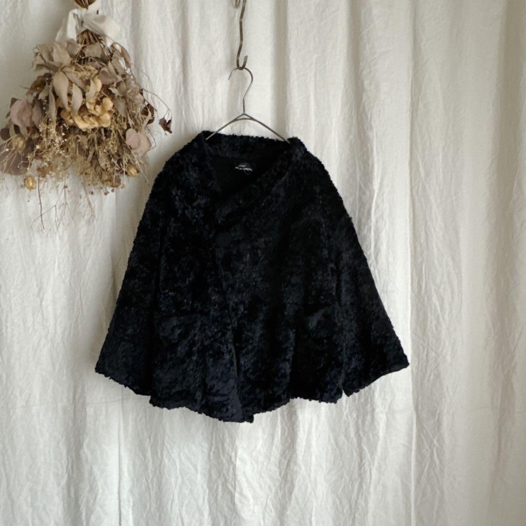Rare Tricot Comme des Garcons AD2012 Faux Fur Poncho Cape | eBay