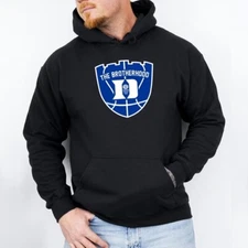 Brotherhood Duke Basketball themed Adult Hoodie - Black