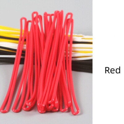 100Pcs Luggage Tag Loops, Plastic Luggage Loop Straps Bag Tag Loops, Red