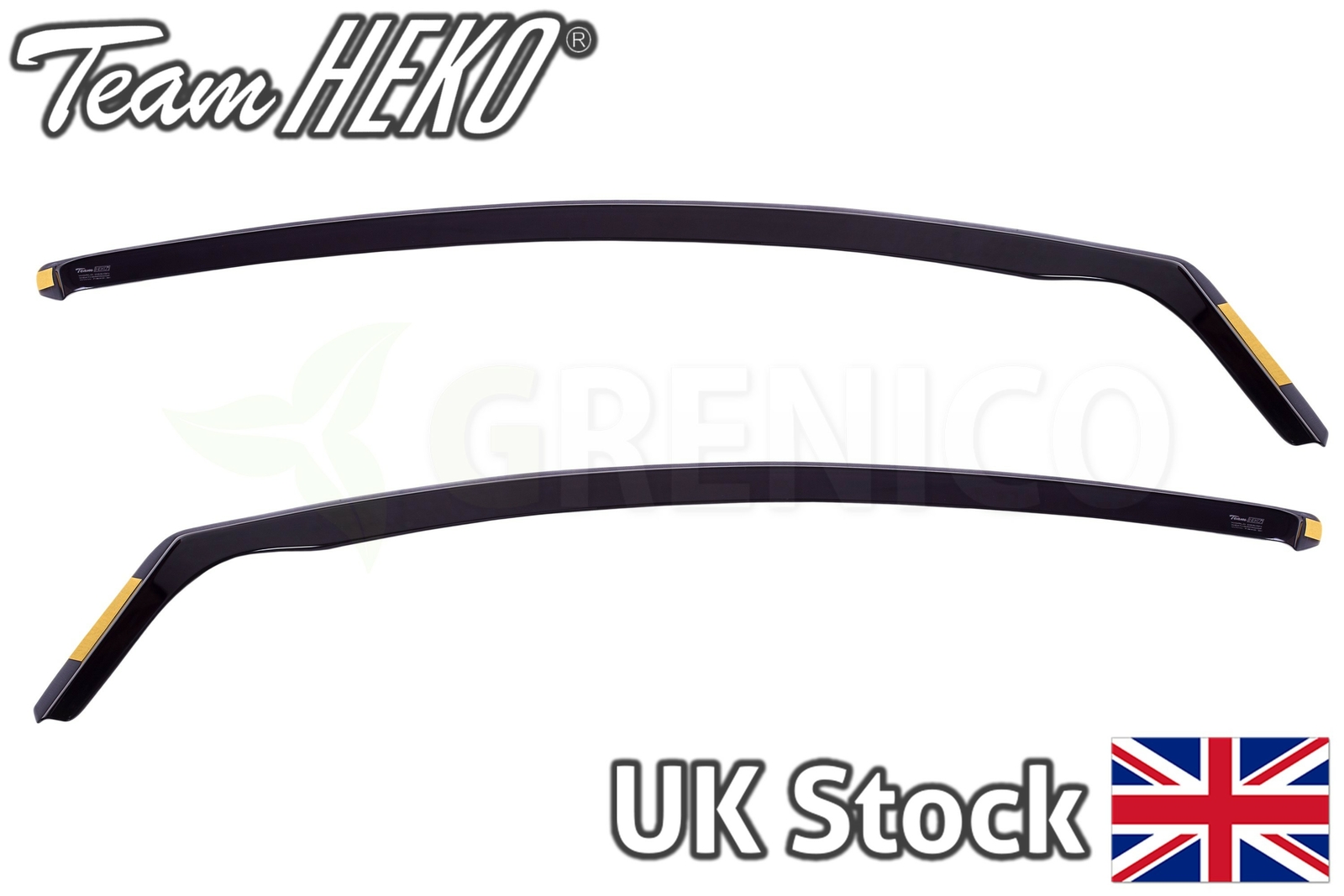 Ford Fiesta mk7 3door hatchback 20082017 wind deflectors 2pc HEKO