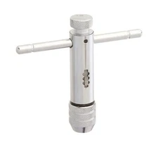 Irwin 21102 1/4 to 1/2" Tap Capacity, T Handle Tap Wrench Ratcheting, 4" OAL