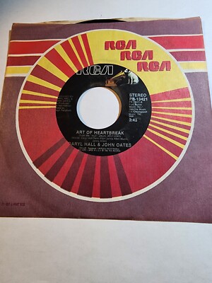 DARYL HALL & JOHN OATES: One On One / Art Of Heartbreak 7" 45 VG+ F258 ...