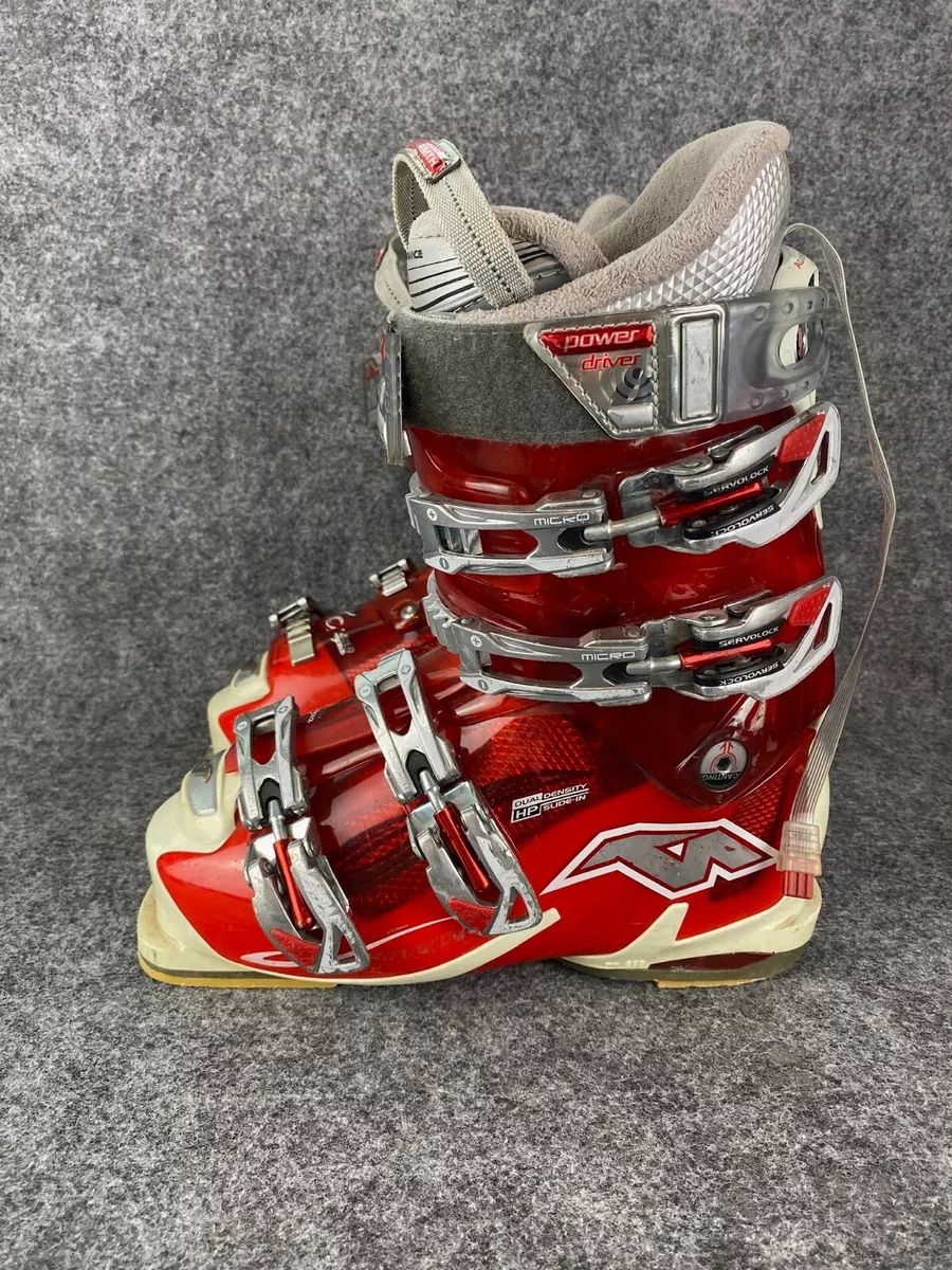 Nordica Olympia SM 12 Ski Boots Women s 240 245 285mm Red Hotronic Inserts