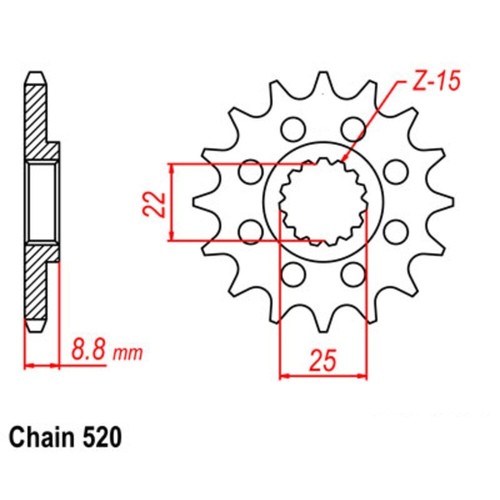 SuperSprox EK Chain Sprocket Kit 12-190-34 - Picture 2 of 4