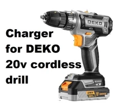 🔥ac adapter battery Charger for DEKO 20v battery cordless drill