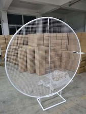 6ft (180cm) White Metal Wedding Moongate Mesh Frame Backdrop Stand Balloons