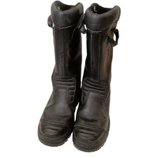 Genuine Firefighter Men's Gore -Tex Steel Toe Black Boots UK 6 EU 39  - Preloved
