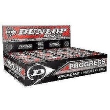 DUNLOP Progress Squash Ball 12 Pack Red -