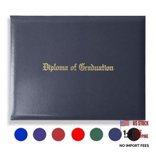 Diploma Holder Diploma Covers 8.5  x11  Imprinted  Diploma of 1 Pack Navy Blue