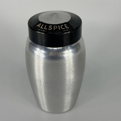 Vintage Kromex Spum Aluminum Spice Jar 4'' Allspice