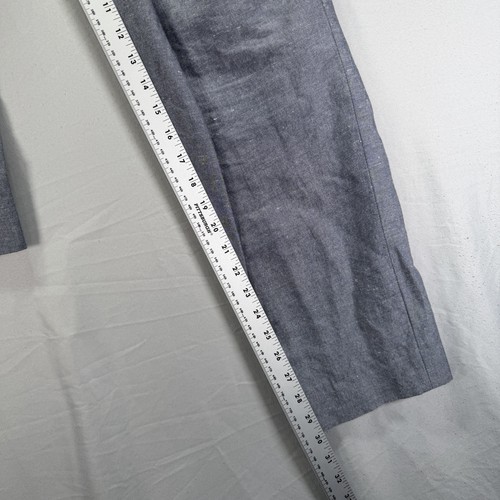 J.Crew Ludlow Baird McNutt Irish Linen Dress Pants Mens 35x32 Blue Straight - Picture 11 of 12