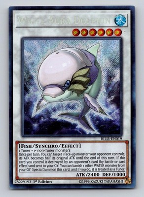 White Aura Dolphin BLLR-EN019 Secret Rare Yu-Gi-Oh 1st Edition