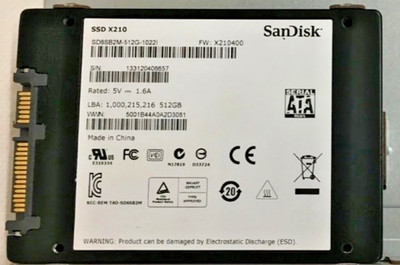 SanDisk X210 2,5'' 512GB Enterprise SSD SATA III SD6SB2M-512G-1022I
