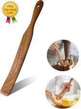 Skinny Wooden Spurtle Spatula for Sourdough Starter Baking  Cooking Non-Scratch