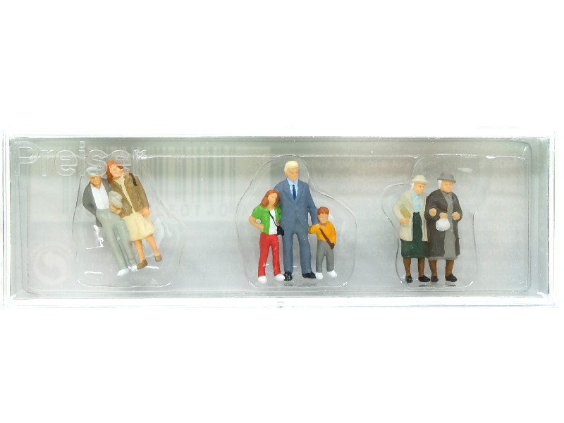 Preiser 10325 promeneurs HO 1/87 personnage miniature pour maquette de train