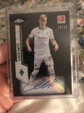 Luca Netz Chrome Bundesliga 2023/24 Black Refractor /10 Auto