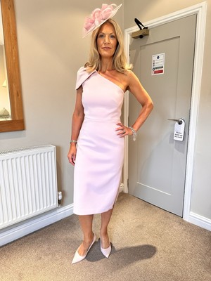 rebecca vallance carline one shoulder dress rebecca vallance carline one shoulder dress REBECCA VALLANCE Bon Ami Puff  Sleeve Midi (Navy Blue)
