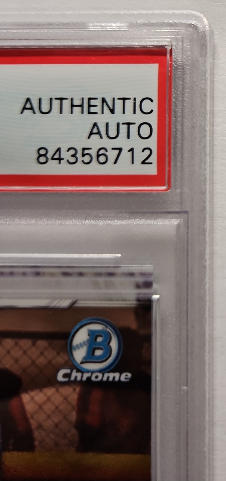 2019 BOWMAN CHROME ROOKIE JULIO RODRIGUEZ PSA AUTHENTIC AUTO INSCRIBED JROD SHOW view 4