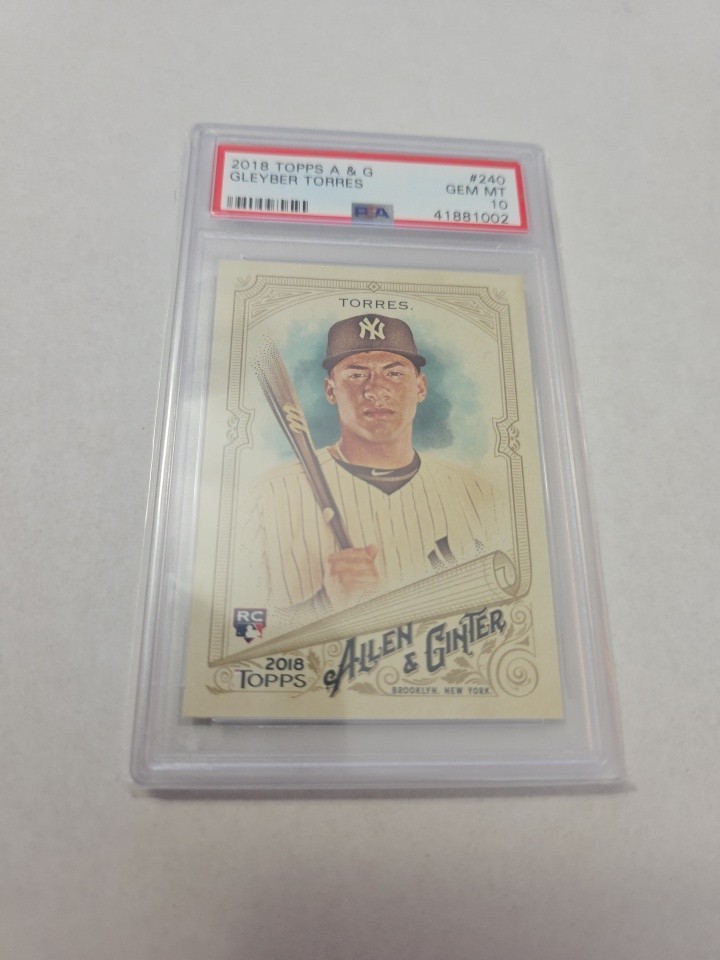 GLEYBER TORRES 2018 ALLEN AND GINTER ROOKIE RC #240 PSA 10 GEM
