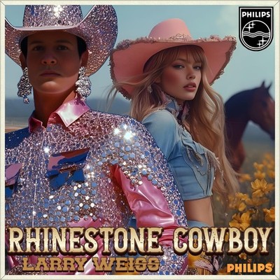 7'' LARRY WEISS Rhinestone Cowboy /Sweet Ophelia PHILIPS Country NL 1974 like NEW