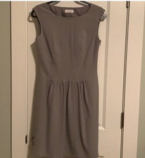 Calvin Klein Women's Gray Sleeveless Sheath Dress Size 4