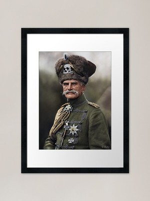 ''Der letzte Husar'' August von Macken gerahmtes Wandbild Poster Leinwanddruck Bild