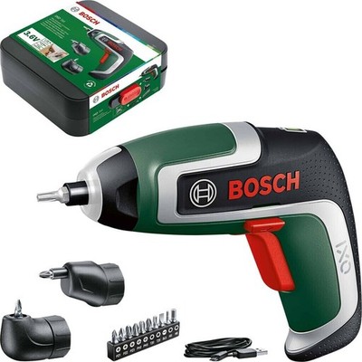 Bosch IXO 7 Akku-Schrauber 3,6V 2Ah Set mit Exzenter- & Winkelaufsatz