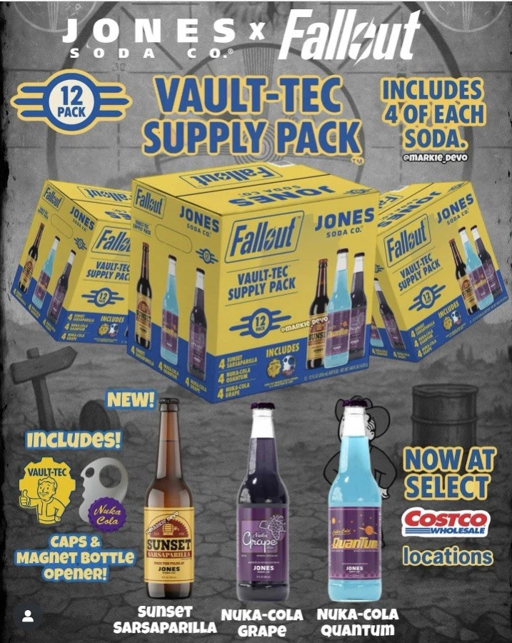 Fallout x Jones Soda Co - Vault-Tec Supply Pack Costco Exclusive 12 Pack Bonus - Image 2 of 2