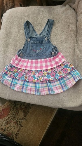 Vintage OshKosh Vestbak Overall Dress Country