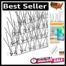 OFFO Bird Spikes for Outside, 304 Stainless Steel, 4 Pcs, 3.4 Ft 1.04 m