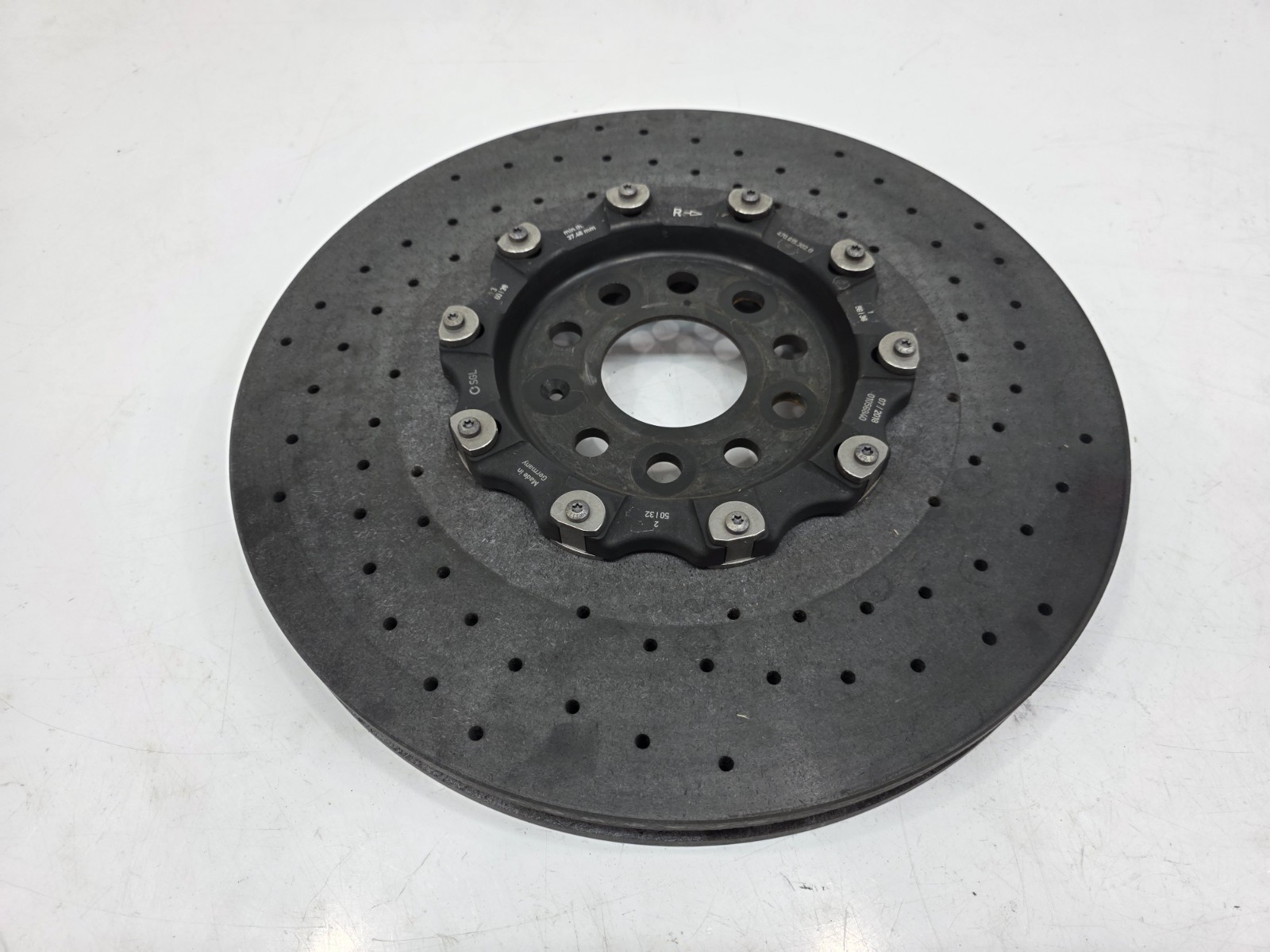 LAMBORGHINI AVENTADOR LP740 LP770 FRONT RIGHT BRAKE DISC ROTOR OEM 470615302G