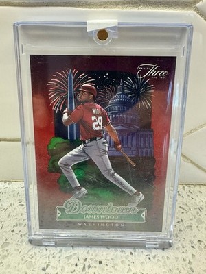 2025 Panini Three and Two Downtown James Wood #16 Washington Nationals Baseball