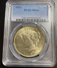 1923 Peace Silver Dollar PCGS MS64 ‼️GOLD COLOR TONER‼️GORGEOUS ⭐️⭐️⭐️⭐️⭐️